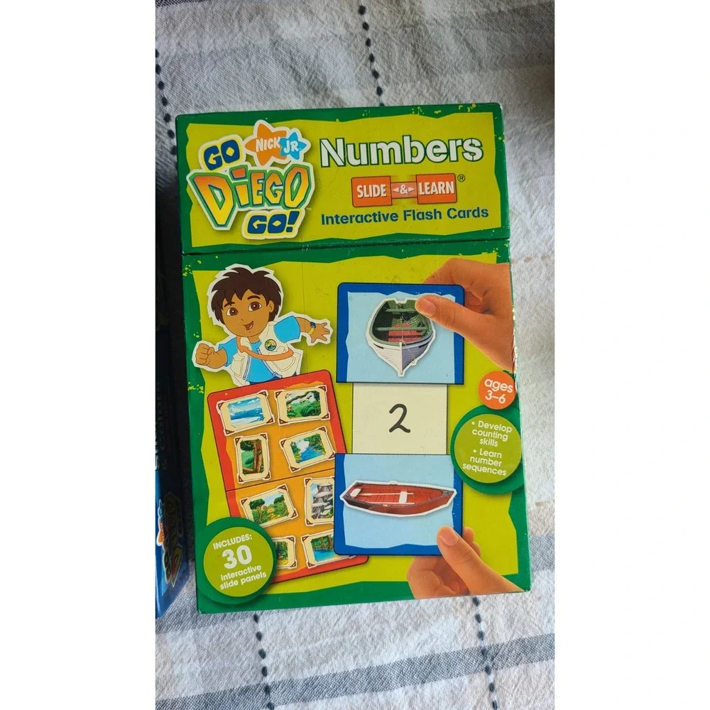 Nick Jr. Go, Diego, Go! Slide & Learn Flash Cards Shapes/Colors Numbers